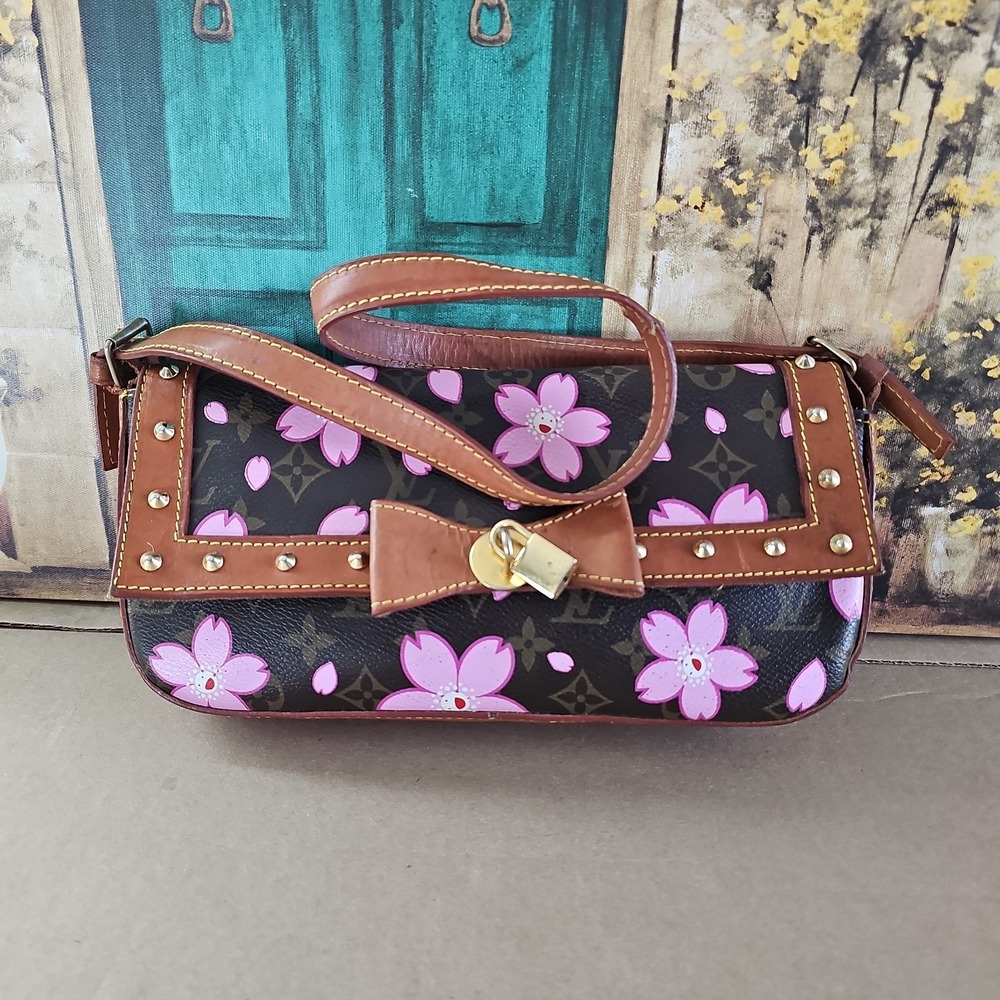 LOUIS VUITTON M92006 Monogram‎ Cherry Blossom Pochette Accessoire Bag AR0033